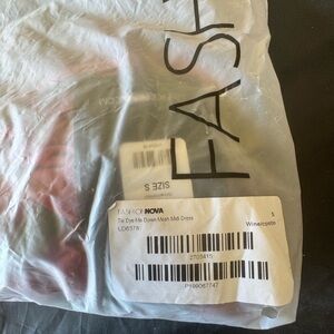 Fashion Nova Wine Tie Dye Mesh Dress